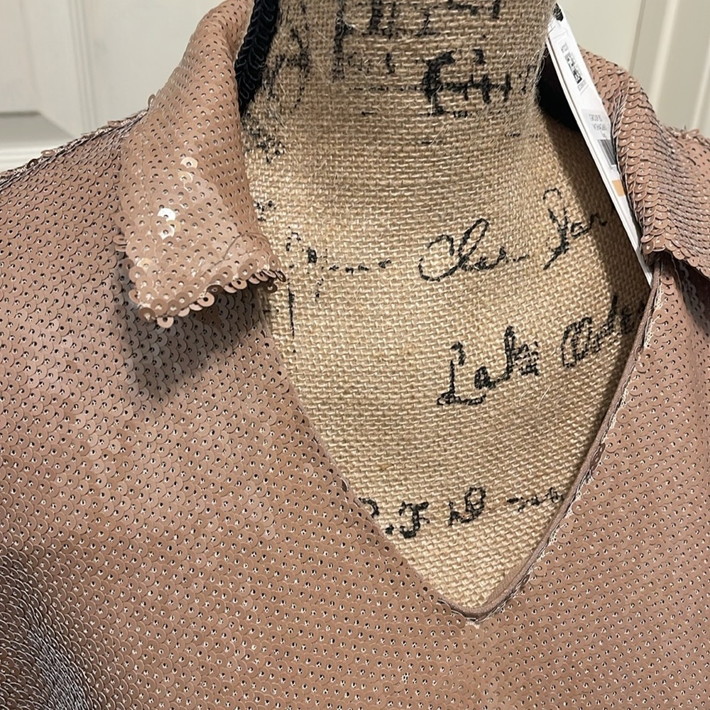 Sequined Collared Blouse - Picture 7 of 12